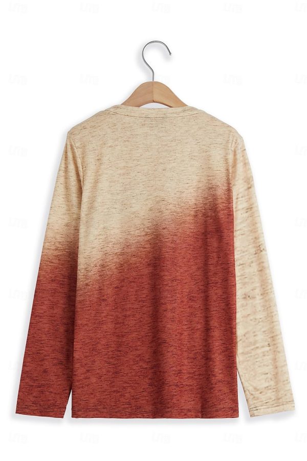 Gradient Print Long Sleeve Tee - Image 2
