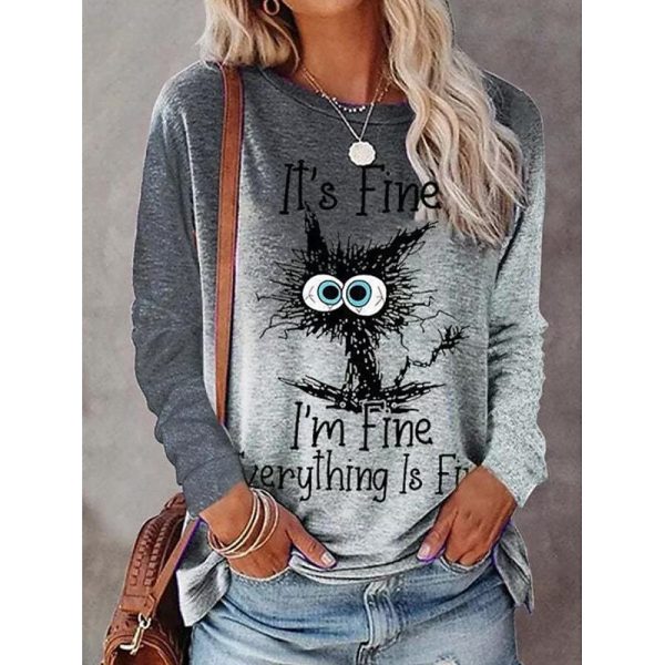 Gradient Print Long Sleeve Tee - Image 10
